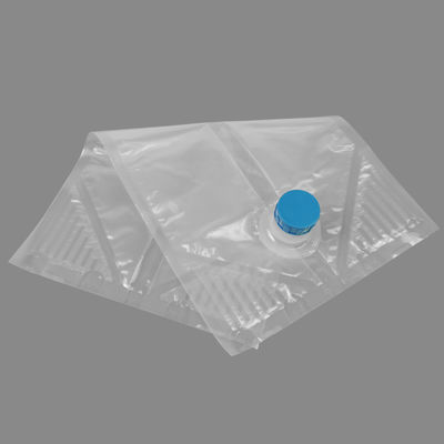 Túi đựng chất lỏng BIB 10L bằng nylon trong hộp (Bag in Box) cho máy phân phối nước ép với van vòng ren cao, túi vô trùng để đóng gói