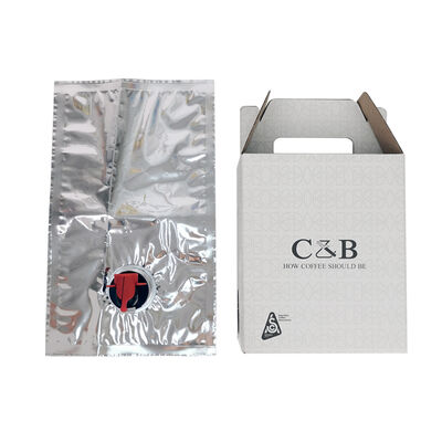 Thùng phân phối dễ dàng trong hộp với vòi và không có tay cầm cho bao bì linh hoạt