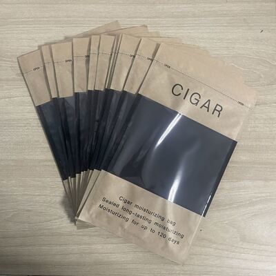 Túi giữ ẩm xì gà Ziplock Thiết kế nhẹ và nhỏ gọn với cấu trúc vật liệu MOPP VMPET PE để bảo vệ xì gà