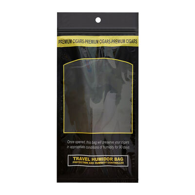 Túi giữ ẩm xì gà cỡ trung được thiết kế với khóa zip làm từ chất liệu 0.09mm, cung cấp giải pháp lưu trữ để giữ cho xì gà tươi ngon