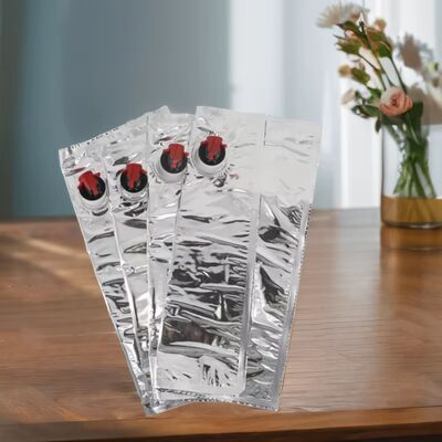 Túi bề mặt kết cấu trong hộp thùng nhựa với vòi nước thích hợp cho các ứng dụng đóng gói chất lỏng cấp thực phẩm