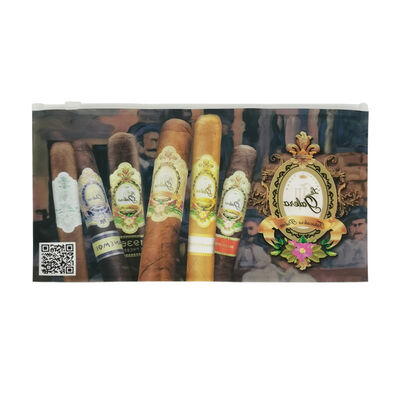 Bao đựng xì gà bằng nhựa nhỏ, túi nhựa có khóa kéo giữ ẩm xì gà, được thiết kế để giữ ẩm và dễ dàng đóng mở lại