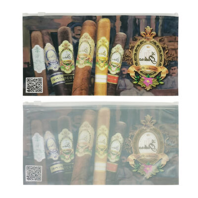 Bao đựng xì gà bằng nhựa nhỏ, túi nhựa có khóa kéo giữ ẩm xì gà, được thiết kế để giữ ẩm và dễ dàng đóng mở lại