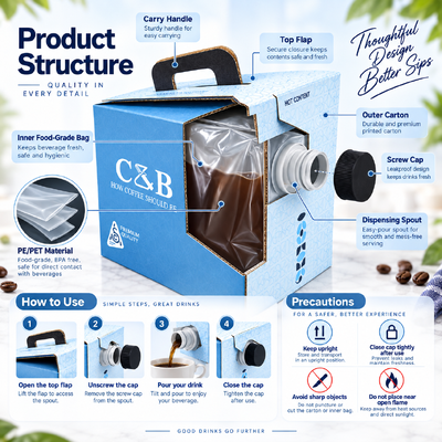 Bag In Box Container Square Rectangular Durable Packaging Solution for Liquid Storage and Transport