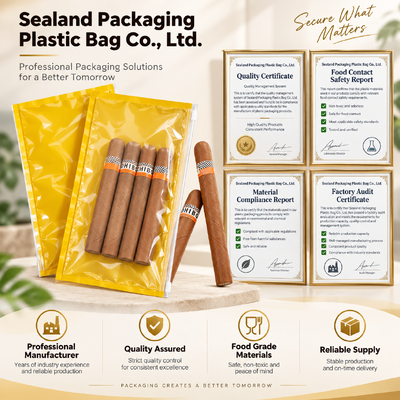 Cigar Humidor Bags Volume 5 Cigars Customer Request Protection and Humidity Maintenance for Cigars