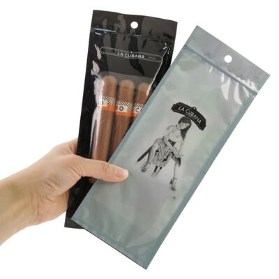 5 Cigars Volume Plastic Cigar Bags Custom Color Durable Resealable Bags Ideal for Cigar Storage and Long Term Protection