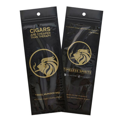 Food-grade TPU And PE cigar packaging bag volume 5 cigars moisture proof resealable pouch perfect for cigar storage needs