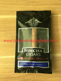 Túi giữ ẩm xì gà Ziplock có thể mở rộng di động Có thể nhìn thấy qua cửa sổ rõ ràng