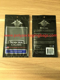 Túi giữ ẩm xì gà Ziplock có thể mở rộng di động Có thể nhìn thấy qua cửa sổ rõ ràng