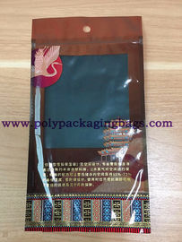 Túi Ziplock Cửa sổ trong suốt Tabacco Độ ẩm 72% Túi đựng Xì gà Zipper Bao bì
