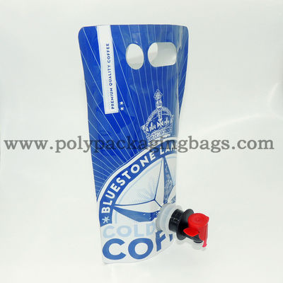 Túi có vòi đứng 10L rỗng có van bướm / vòi cho nước ép rượu cà phê lạnh