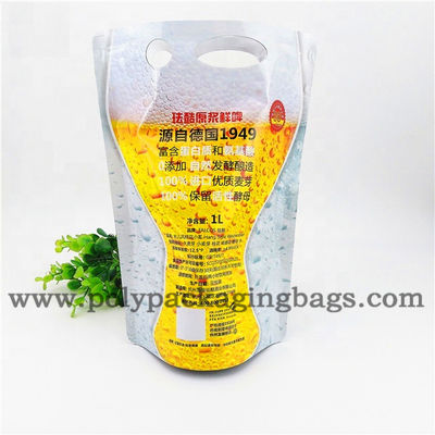 Túi đựng chất lỏng đứng lên 1L có van bướm / vòi cho nước ép rượu