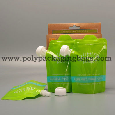 Túi có vòi đứng 150ml 200ml 100mic có thể khóa lại được có nắp đựng nước trái cây