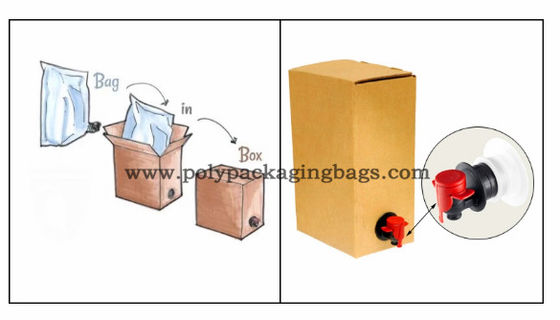 Túi đựng chất lỏng hai lớp có thể tái sử dụng Túi giấy nhôm Túi BIB trong Túi hộp đựng rượu