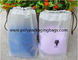 White Frosted CPE Drawstring Pouch Bag For Girls Personal Belongings Gift Packaging Bag