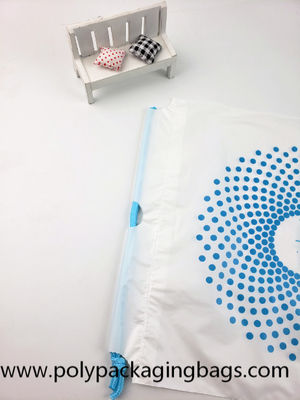 CPE Quần áo Dây rút Túi nhựa Kỹ thuật số cần thiết hàng ngày Bao bì Độ ẩm Bằng chứng