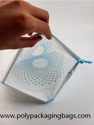 CPE Quần áo Dây rút Túi nhựa Kỹ thuật số cần thiết hàng ngày Bao bì Độ ẩm Bằng chứng