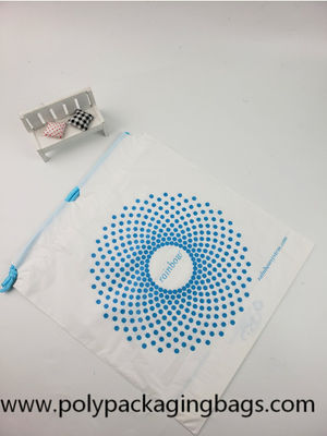 CPE Quần áo Dây rút Túi nhựa Kỹ thuật số cần thiết hàng ngày Bao bì Độ ẩm Bằng chứng