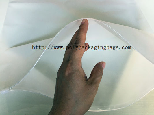 In ống đồng có thể đóng lại Túi bao bì áo sơ mi CPE mờ Túi quần áo Túi ziplock