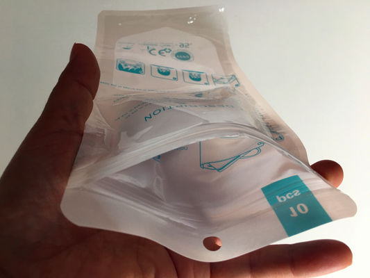 In ống đồng dùng một lần Túi dây kéo nhựa CPP Túi đựng mặt nạ Ziplock