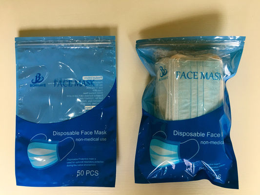 Bằng chứng độ ẩm CMYK OPP PET PE Mặt nạ nhiều lớp Bao bì Túi Ziplock có thể bán lại cho mặt nạ
