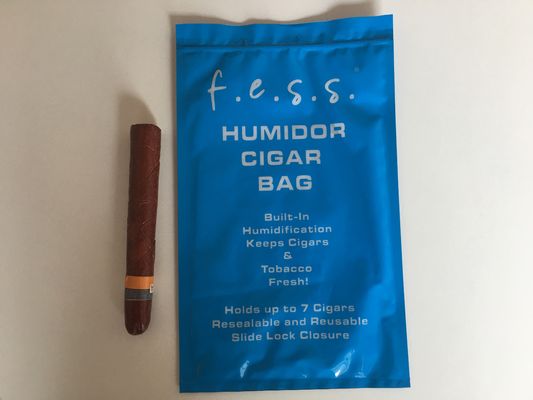 Dung tích 4-6 Xì gà Tươi Giữ ẩm Túi đóng gói có dây kéo cho Xì gà Tabacco Túi giữ ẩm có khóa zip