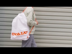 Logo in màu đơn kéo dây đai túi vai nhựa DrawString túi chống nước quần áo đeo lưng