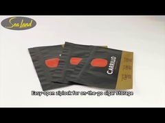 Đen cổ điển ẩm ướt xì gà tươi túi Humidor kích thước W140xL250mm