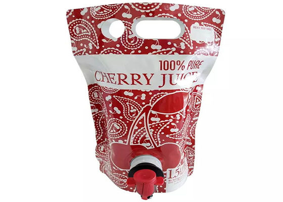 Công suất lớn Đứng lên Túi đựng nước trái cây tươi có vòi bướm / Spigot