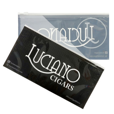 Nhà sản xuất đóng gói Túi bao bì có khóa kéo Túi khóa kéo xì gà trong hộp Túi nhựa xì gà