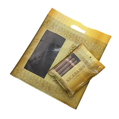 Nhà sản xuất Custom Ziplock Cigar thuốc lá nhựa Bao bì 2 chiều Kiểm soát độ ẩm ẩm ẩm ẩm ẩm Humidor túi